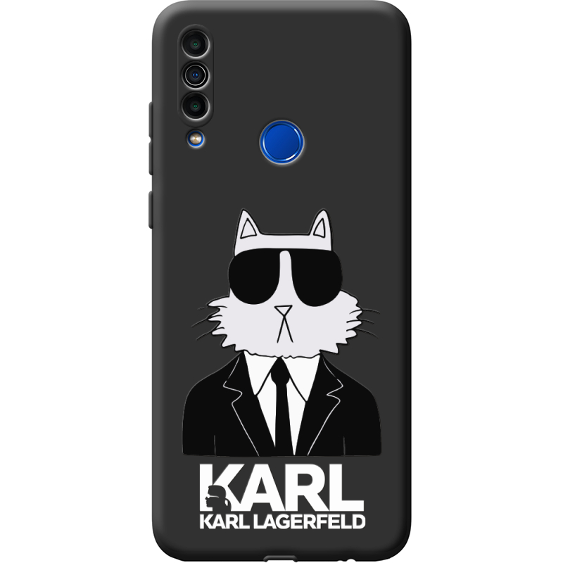 Черный чехол BoxFace Meizu M10 Cat in Black