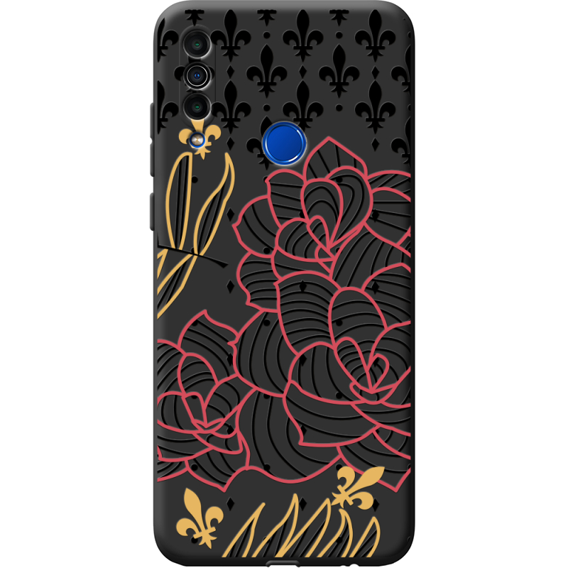 Черный чехол BoxFace Meizu M10 FranceFlowers