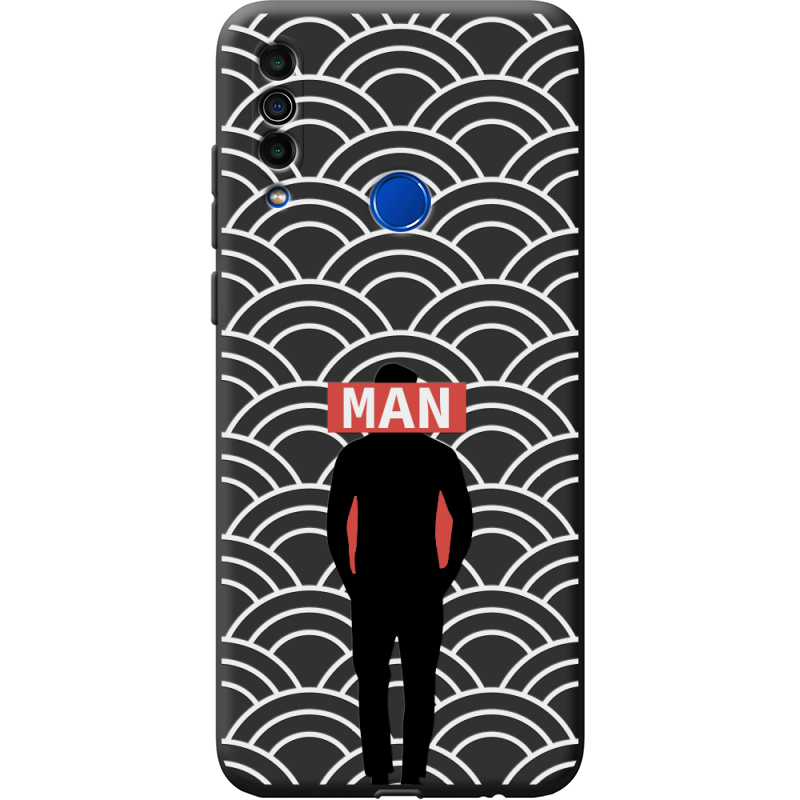 Черный чехол BoxFace Meizu M10 Man Pattern