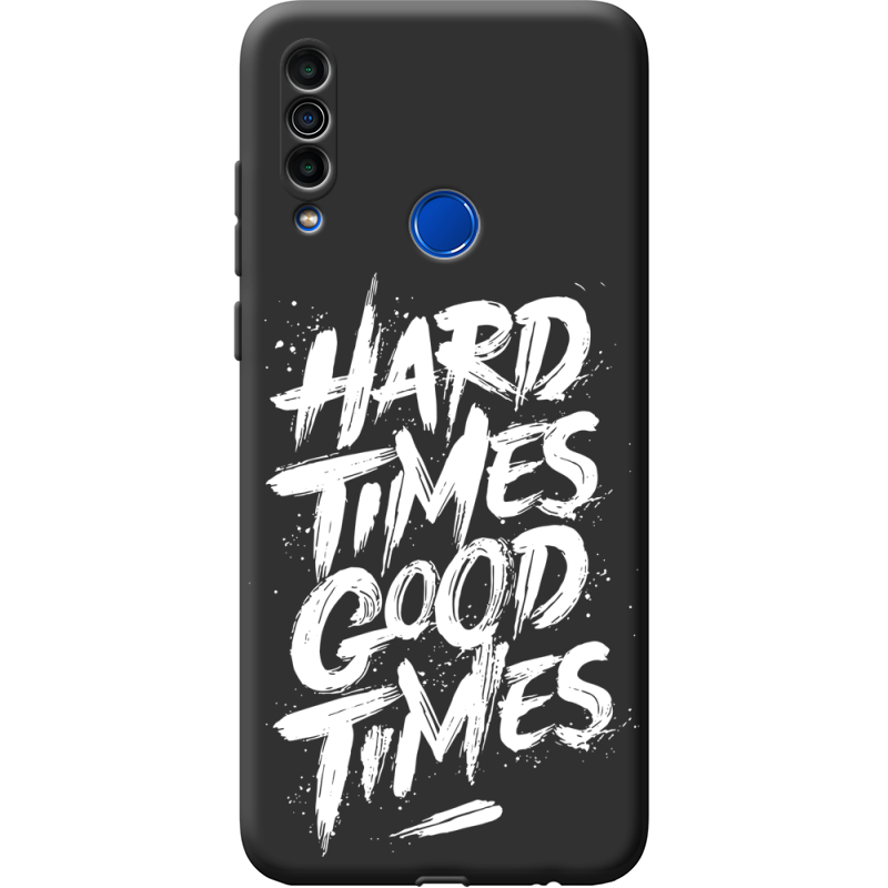 Черный чехол BoxFace Meizu M10 Hard Times Good Times