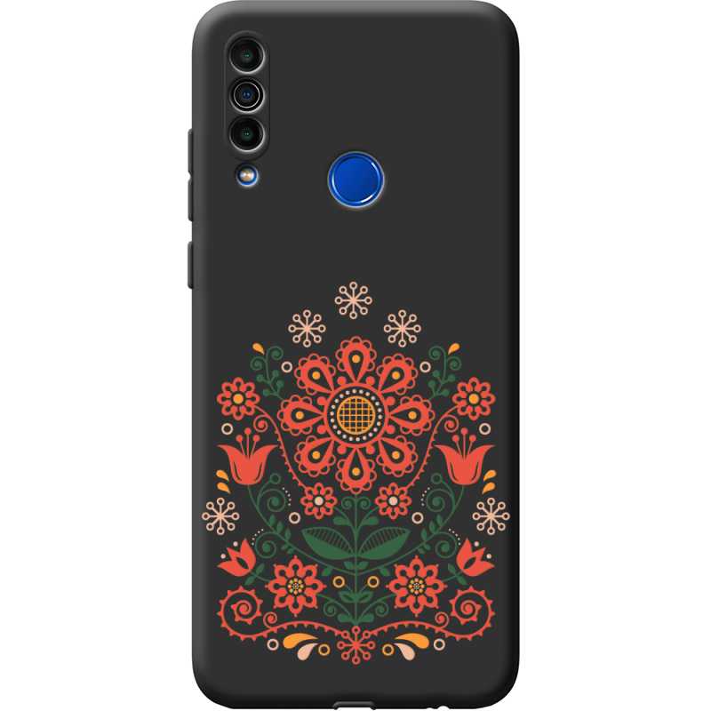 Черный чехол BoxFace Meizu M10 Ukrainian Ornament