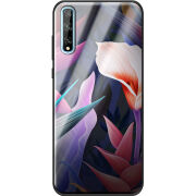 Защитный чехол BoxFace Glossy Panel Huawei P Smart S Calla Flower