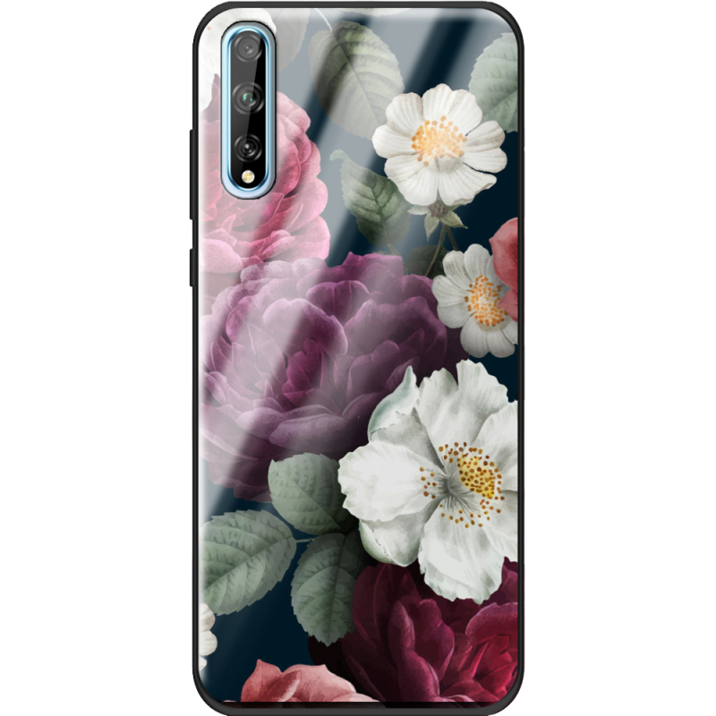 Защитный чехол BoxFace Glossy Panel Huawei P Smart S Peonies