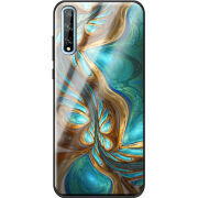 Защитный чехол BoxFace Glossy Panel Huawei P Smart S Blue Abstraction