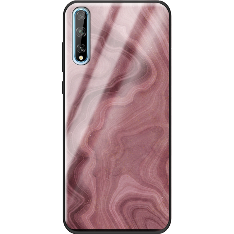 Защитный чехол BoxFace Glossy Panel Huawei P Smart S DarkRed Marble