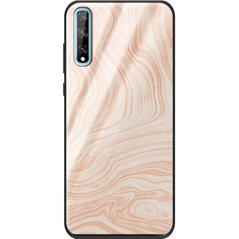 Защитный чехол BoxFace Glossy Panel Huawei P Smart S Delicate Marble