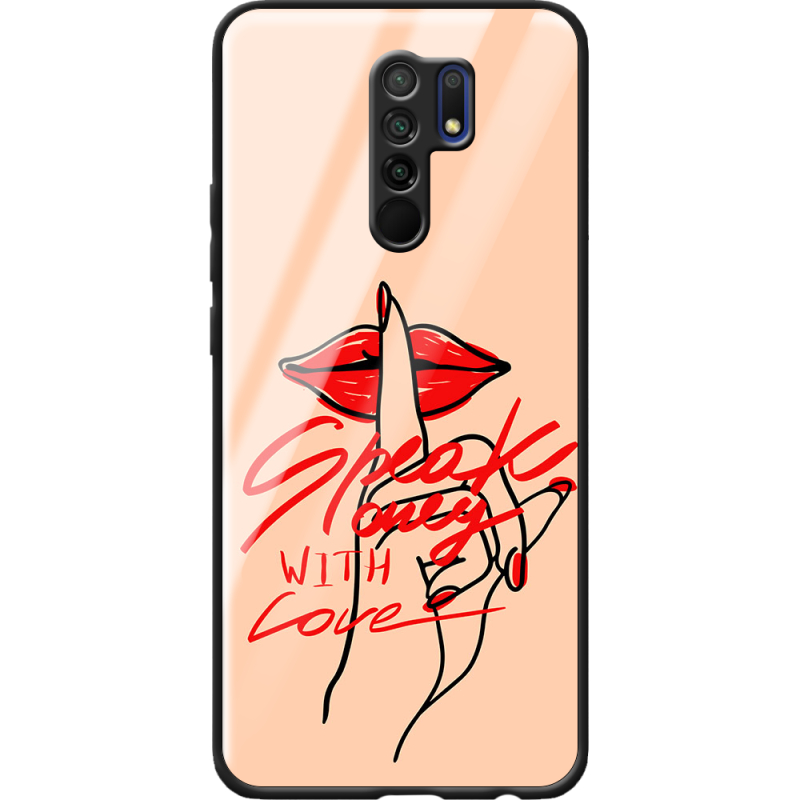 Защитный чехол BoxFace Glossy Panel Xiaomi Redmi 9 Speak Only Whith Love