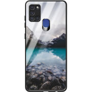 Защитный чехол BoxFace Glossy Panel Samsung A217 Galaxy A21s Blue Lake