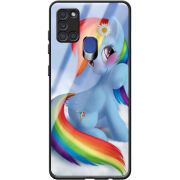 Защитный чехол BoxFace Glossy Panel Samsung A217 Galaxy A21s My Little Pony Rainbow Dash