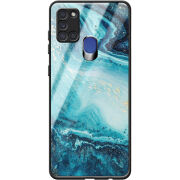 Защитный чехол BoxFace Glossy Panel Samsung A217 Galaxy A21s Blue Marble