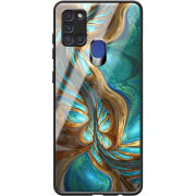 Защитный чехол BoxFace Glossy Panel Samsung A217 Galaxy A21s Blue Abstraction