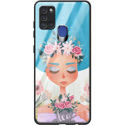 Защитный чехол BoxFace Glossy Panel Samsung A217 Galaxy A21s Tea Girl