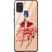 Защитный чехол BoxFace Glossy Panel Samsung A217 Galaxy A21s Speak Only Whith Love