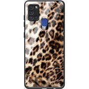 Защитный чехол BoxFace Glossy Panel Samsung A217 Galaxy A21s Leopard Fur