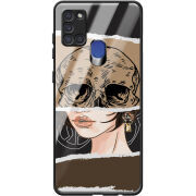 Защитный чехол BoxFace Glossy Panel Samsung A217 Galaxy A21s Skull-Girl