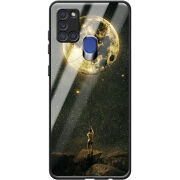 Защитный чехол BoxFace Glossy Panel Samsung A217 Galaxy A21s Reach for the Moon