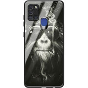 Защитный чехол BoxFace Glossy Panel Samsung A217 Galaxy A21s Smokey Monkey