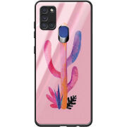 Защитный чехол BoxFace Glossy Panel Samsung A217 Galaxy A21s Pink Desert
