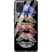 Защитный чехол BoxFace Glossy Panel Samsung A217 Galaxy A21s Lips