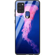 Защитный чехол BoxFace Glossy Panel Samsung A217 Galaxy A21s Jellyfish