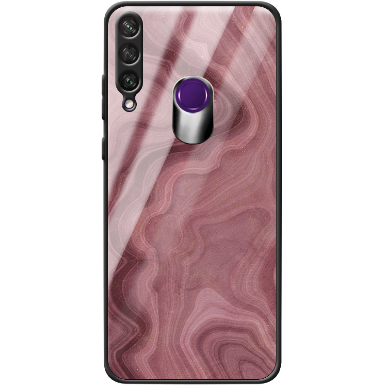 Защитный чехол BoxFace Glossy Panel Huawei Y6p DarkRed Marble