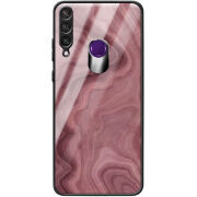 Защитный чехол BoxFace Glossy Panel Huawei Y6p DarkRed Marble