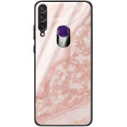 Защитный чехол BoxFace Glossy Panel Huawei Y6p Pink Marble