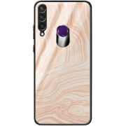 Защитный чехол BoxFace Glossy Panel Huawei Y6p Delicate Marble