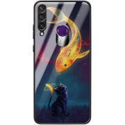 Защитный чехол BoxFace Glossy Panel Huawei Y6p Kitten And Fish