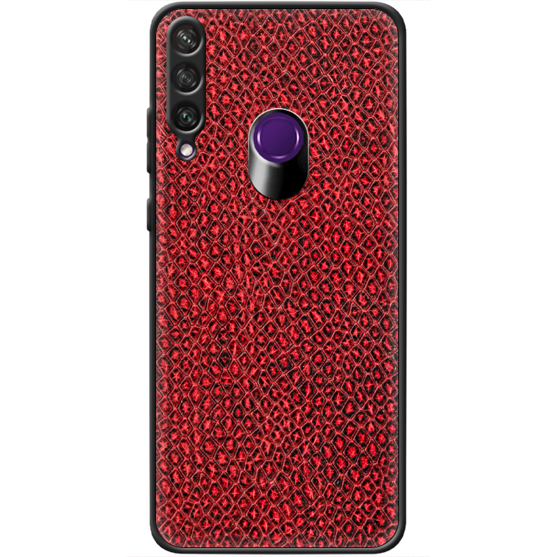 Кожаный чехол Boxface Huawei Y6p Snake Red