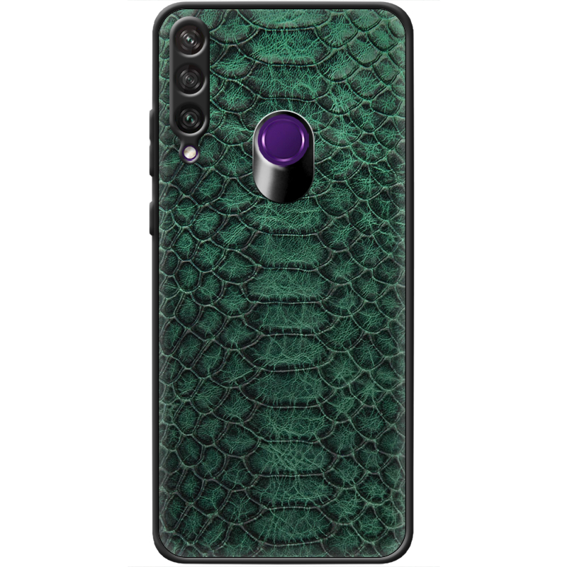 Кожаный чехол Boxface Huawei Y6p Reptile Emerald