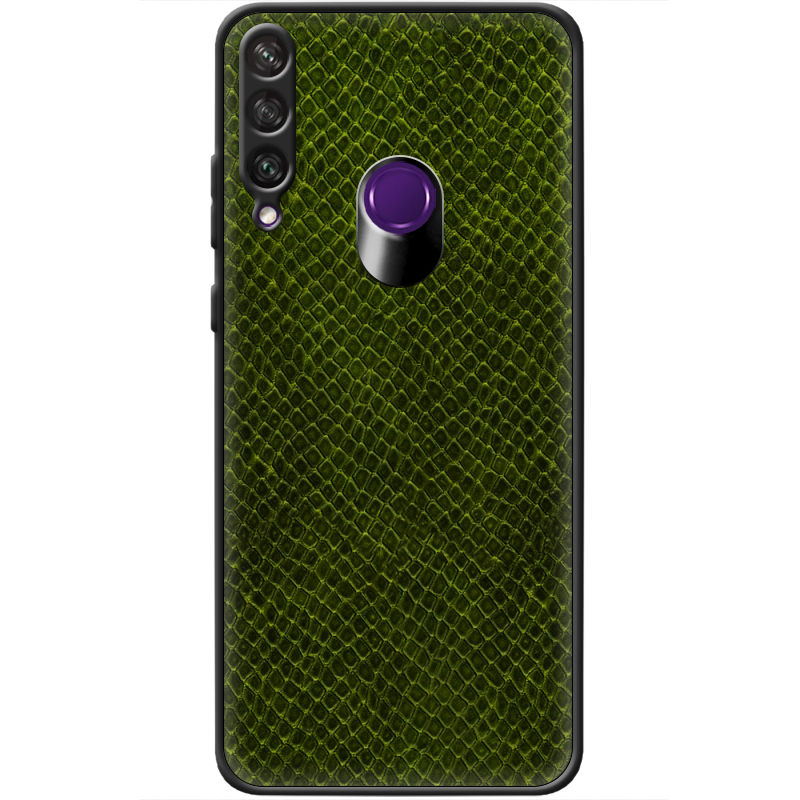 Кожаный чехол Boxface Huawei Y6p Snake Forest Green