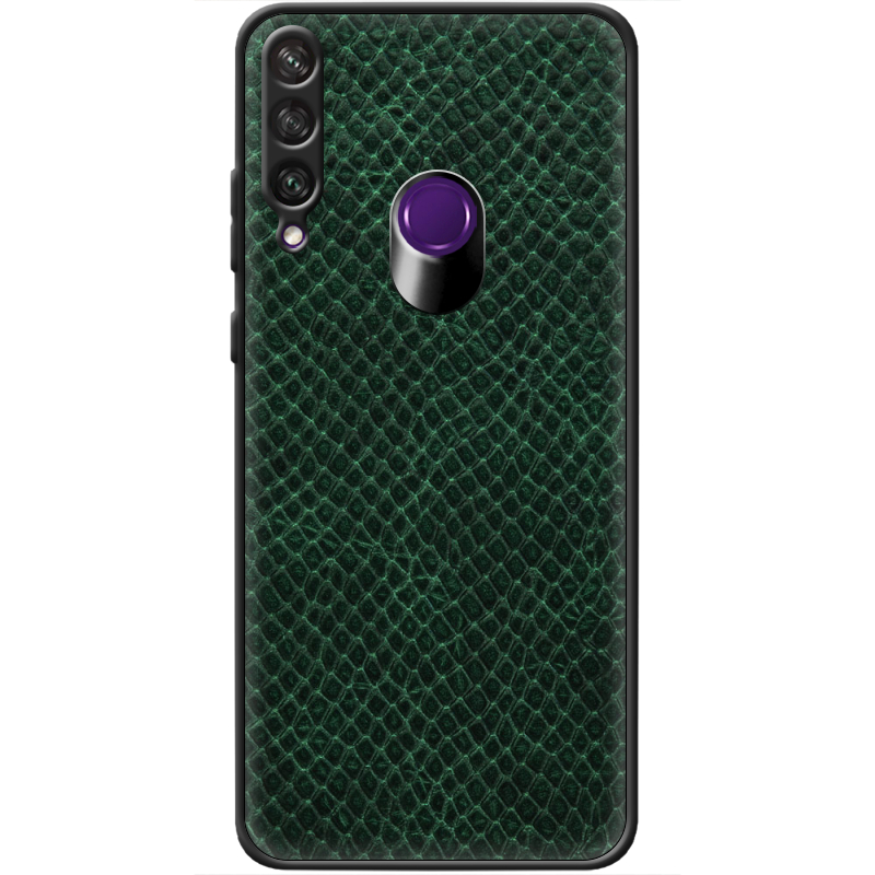 Кожаный чехол Boxface Huawei Y6p Snake Emerald