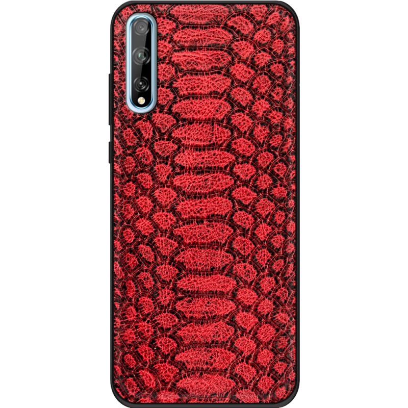 Кожаный чехол Boxface Huawei P Smart S Reptile Red