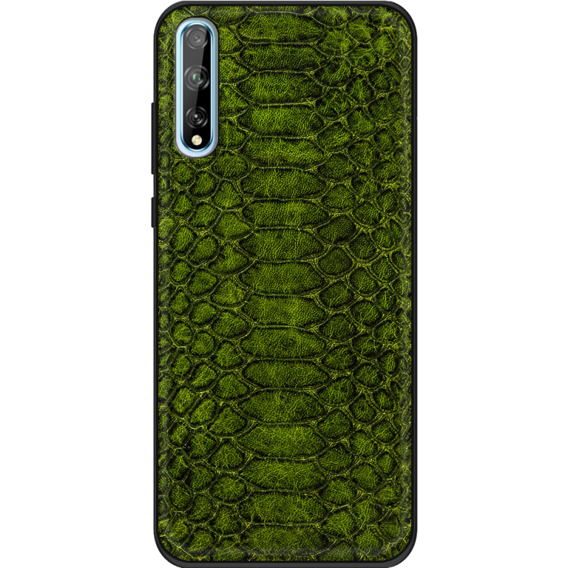 Кожаный чехол Boxface Huawei P Smart S Reptile Forest Green