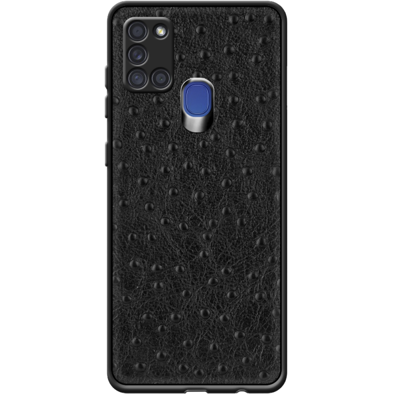 Кожаный чехол Boxface Samsung A217 Galaxy A21s Strauss Black