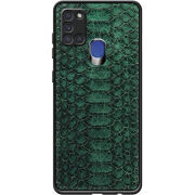Кожаный чехол Boxface Samsung A217 Galaxy A21s Reptile Emerald