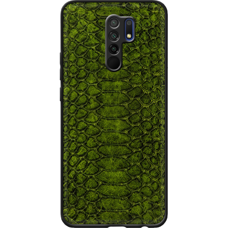 Кожаный чехол Boxface Xiaomi Redmi 9 Reptile Forest Green