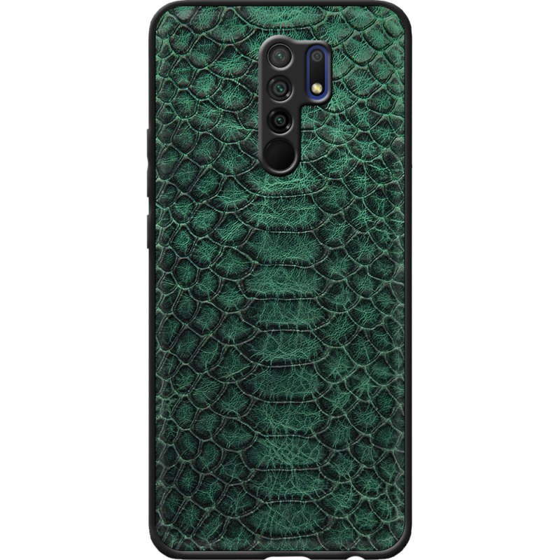 Кожаный чехол Boxface Xiaomi Redmi 9 Reptile Emerald