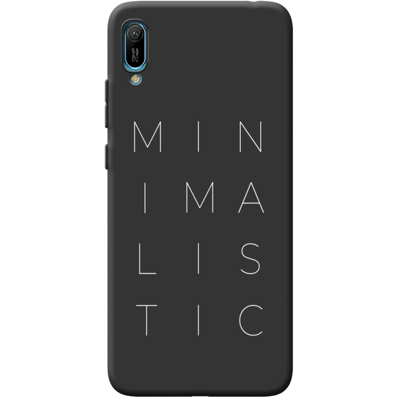 Черный чехол BoxFace Huawei Y6 2019 Minimalistic