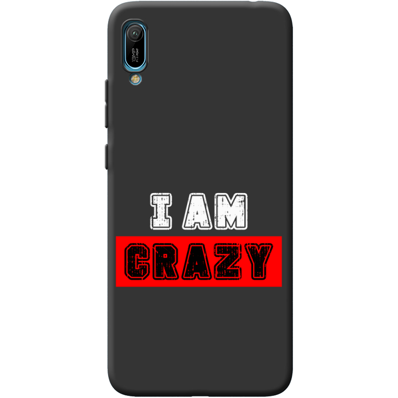 Черный чехол BoxFace Huawei Y6 2019 I'm Crazy