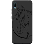 Черный чехол BoxFace Huawei Y6 2019 Horse