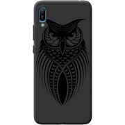Черный чехол BoxFace Huawei Y6 2019 Owl