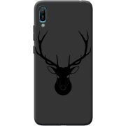 Черный чехол BoxFace Huawei Y6 2019 Deer