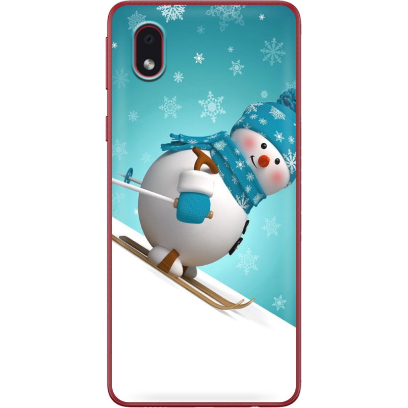 Чехол BoxFace Samsung Galaxy A01 Core (A013) Skier Snowman