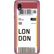 Прозрачный чехол BoxFace Samsung Galaxy A01 Core (A013) Ticket London