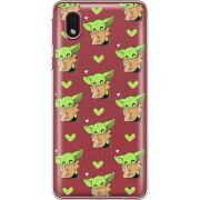 Прозрачный чехол BoxFace Samsung Galaxy A01 Core (A013) Pattern Baby Yoda