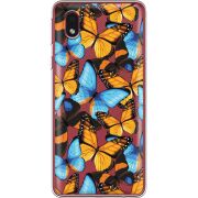 Прозрачный чехол BoxFace Samsung Galaxy A01 Core (A013) Butterfly Morpho