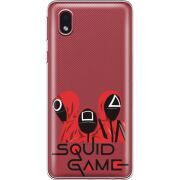 Прозрачный чехол BoxFace Samsung Galaxy A01 Core (A013) siquid game люди в красном