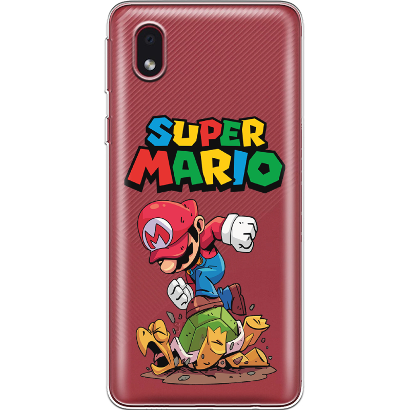 Прозрачный чехол BoxFace Samsung Galaxy A01 Core (A013) Super Mario